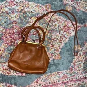 Margot New York cognac leather purse *NEVER USED*